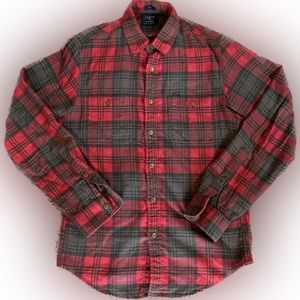 - J Crew Flannel Slim Fit Shirt